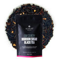 Low Country Bourbon Sugar Black Tea with burnt sugar and bourbon flavors in a southern-style cup