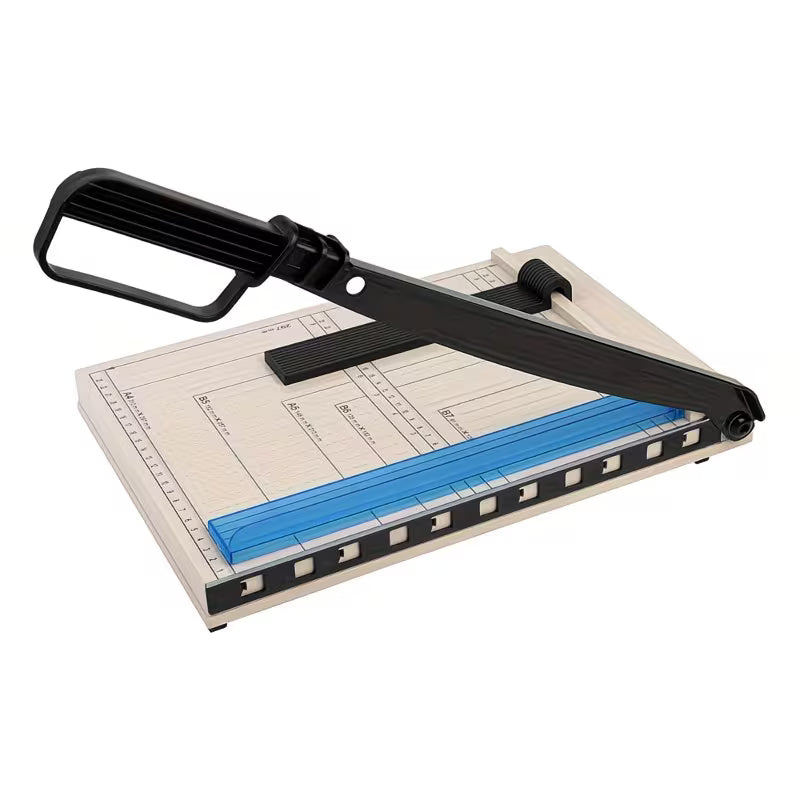 12 Inch Large Heavy-Duty Guillotine Paper Cutter Trimmer, High Capacity Paper Cutting Board with Safety Guard Lock, Precise Grid Markings for Photo, Cardstock, Cardboard, Scrapbook & Office Documents, Durable Craft Cutting Tool, Perfect Holiday Gift