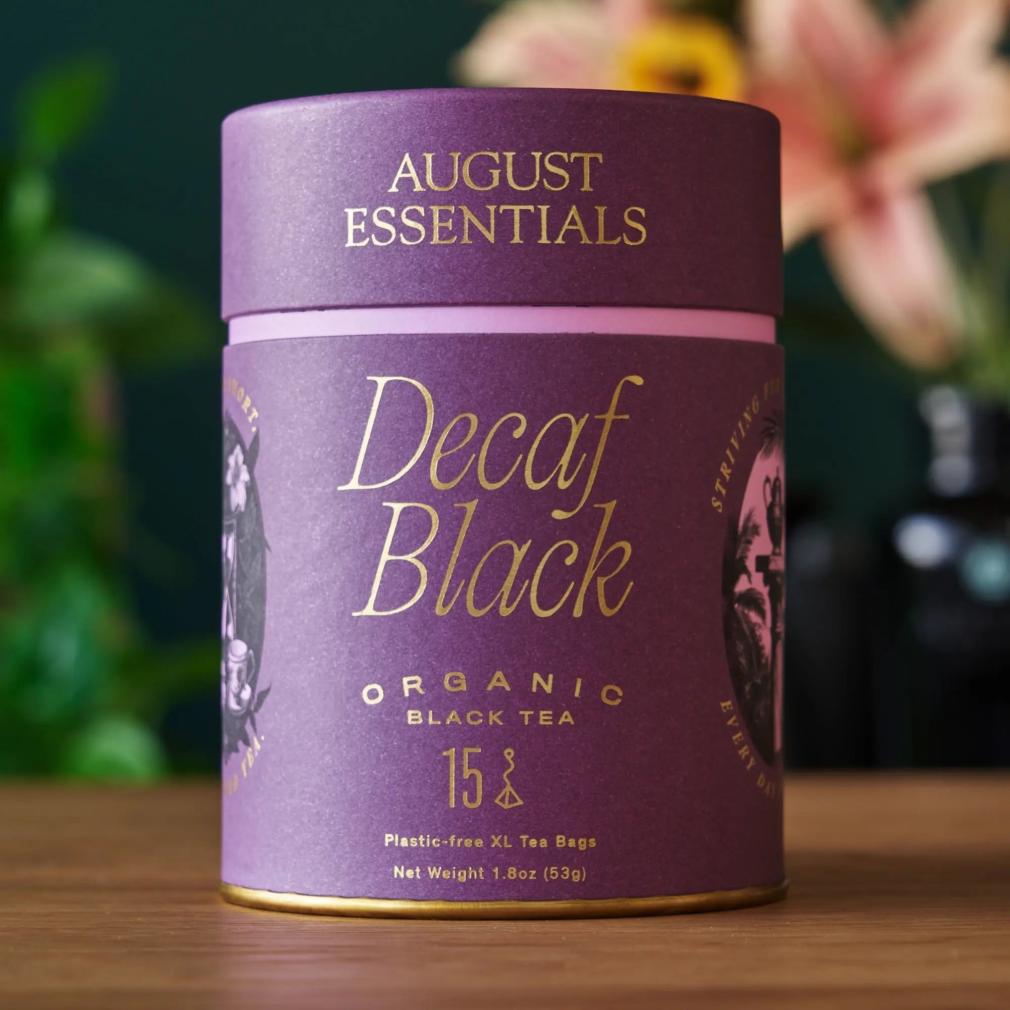 All The Essentials tea bag bundle with five classic organic tea blends in elegant packaging