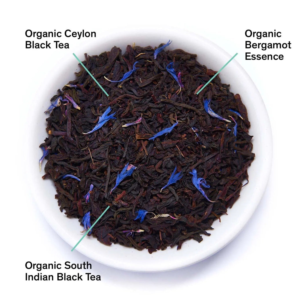 Essentials Earl Grey black tea with bergamot and orange notes in tea bags