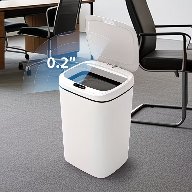 Hands-Free Smart Trash Can with Motion, Sealing Lid & Odor-Blocking Technology, Touchless Operation for /Office//Bathroom, Trash Bin (Easy Clean, Durable Design)