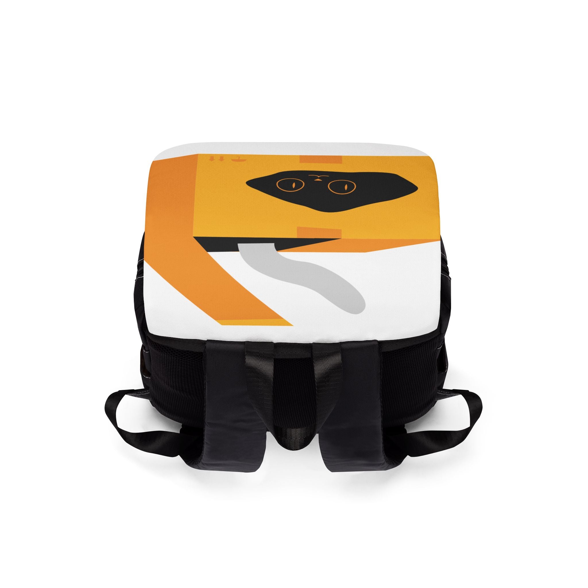 Cat in a Box Shoulder Backpack — Cute Cartoon Cat Pack for Kids & Students
