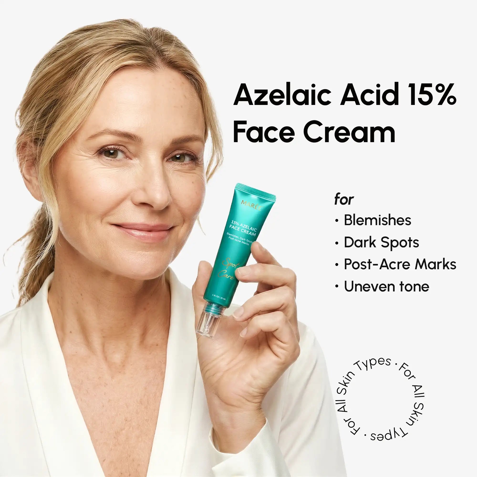 Azelaic Acid Cream soothing sensitive skin with gentle blemish removal and hydration