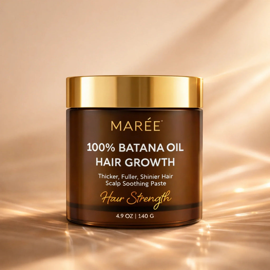Jar of Pure Batana Hair Growth Paste with natural ingredients for healthy hair growth