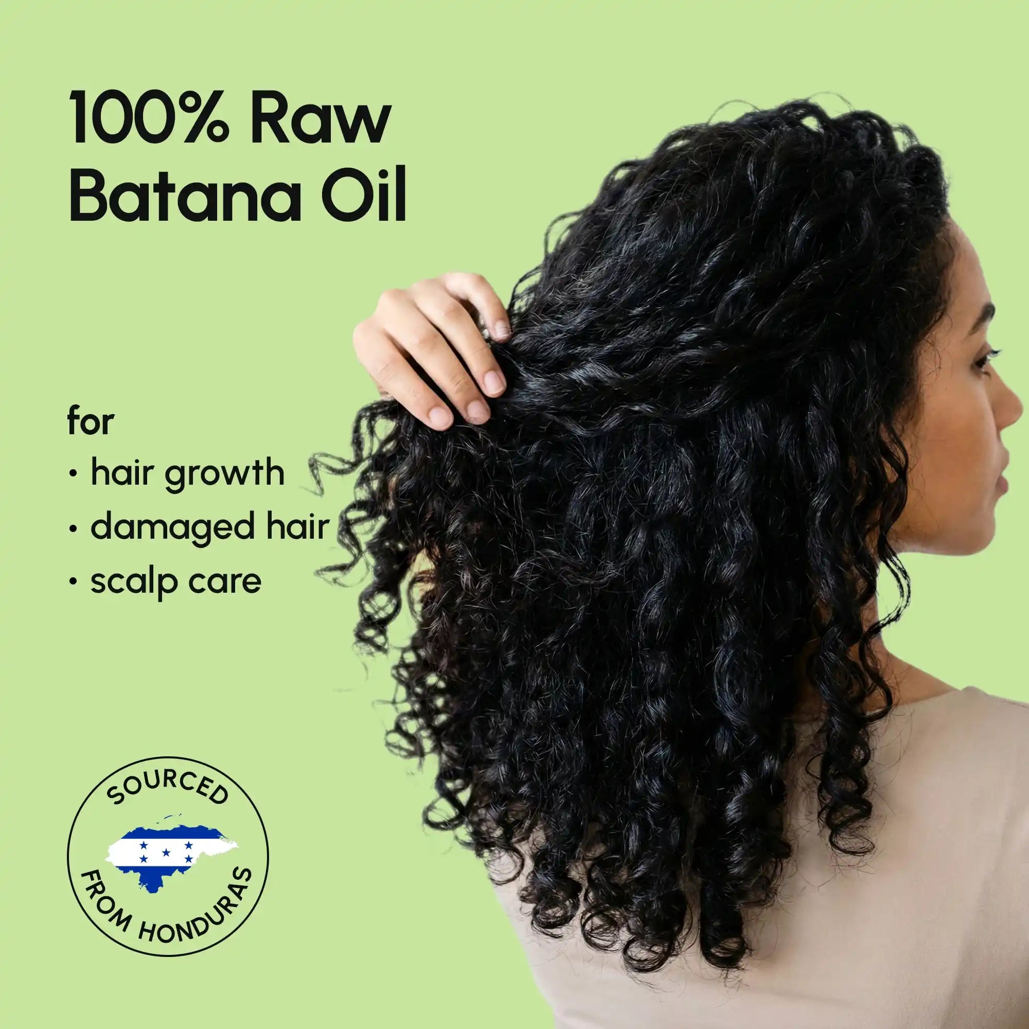 Jar of Pure Batana Hair Growth Paste with natural ingredients for thick, healthy hair growth