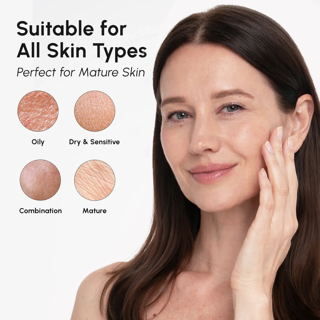 Marée Dark Spot Correcting Face & Body Serum bottle with natural ingredients background