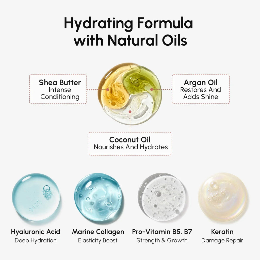 Curl Repair Hair Mask jar with nourishing oils for defined, shiny, and repaired curls