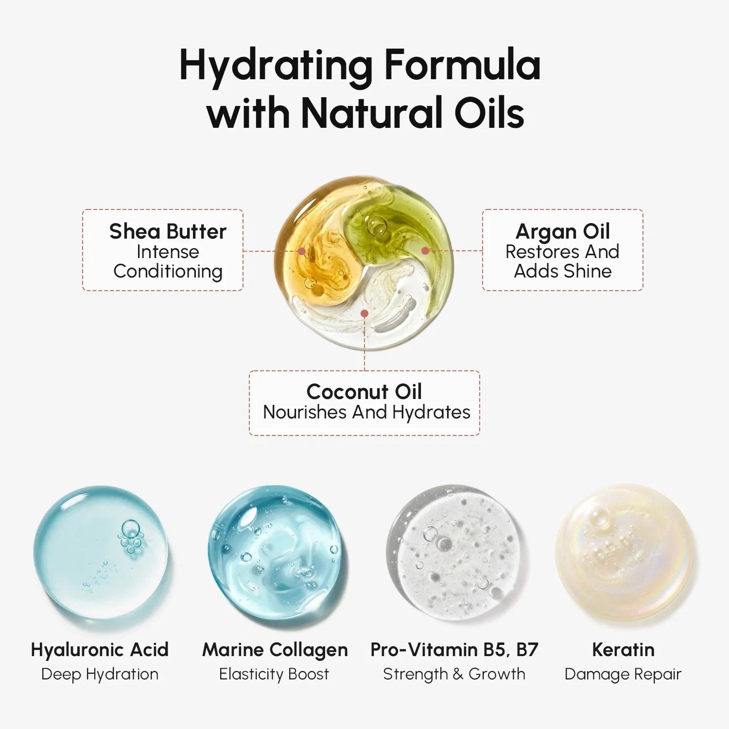 Curl Repair Hair Mask jar with nourishing oils for defined, shiny, and repaired curls