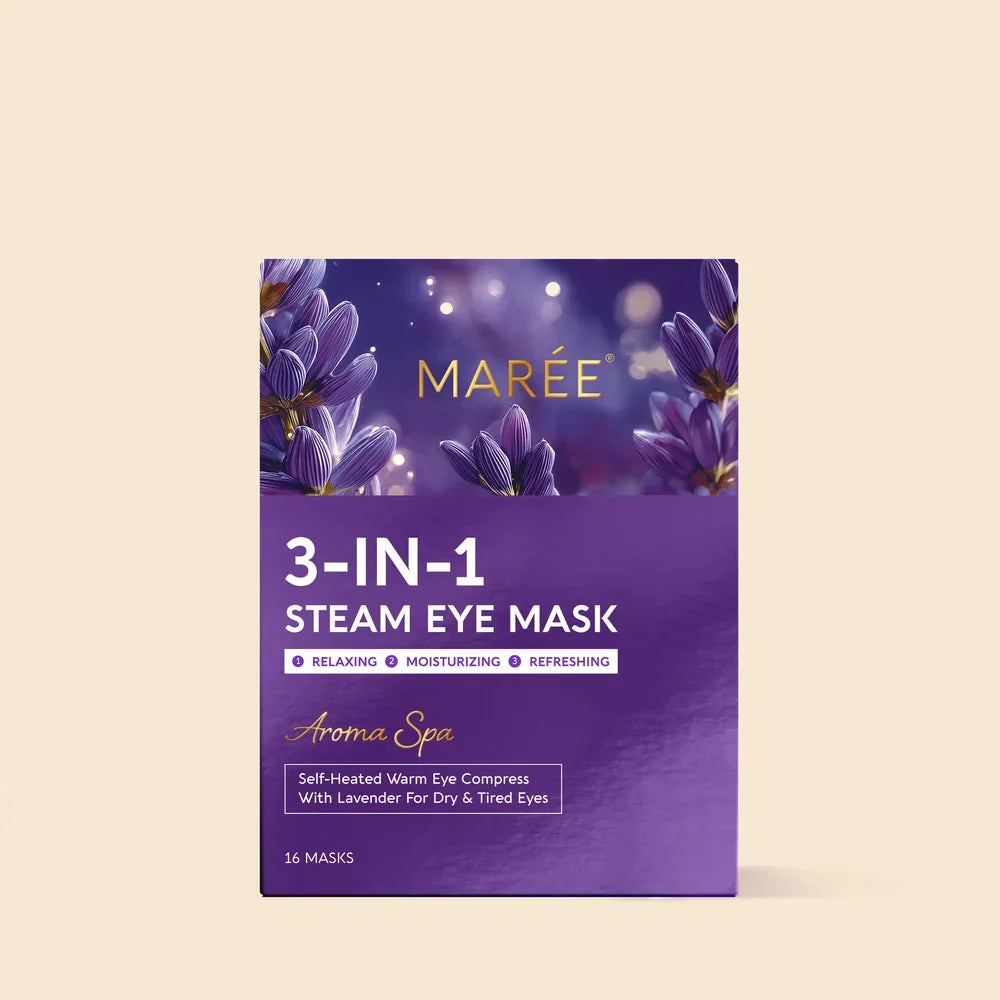 Scented spa steam eye mask with lavender scent for relaxing warm compress and eye hydration