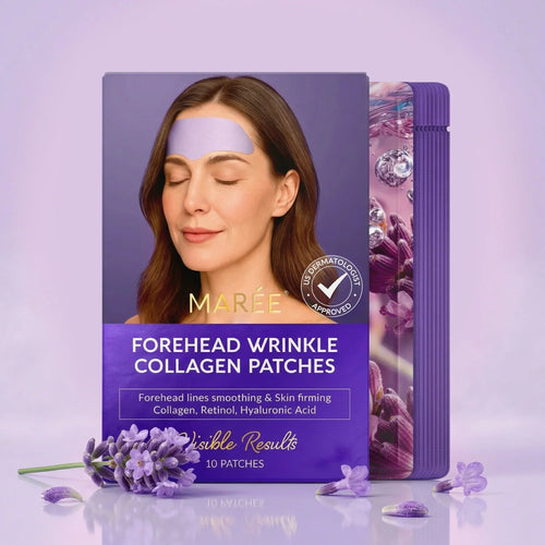 Anti-wrinkle forehead patches smoothing and lifting skin with hydrogel formula