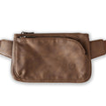 SYB Cross Body Fanny Pack in vegan leather with zipper compartments and EMF radiation shielding technology