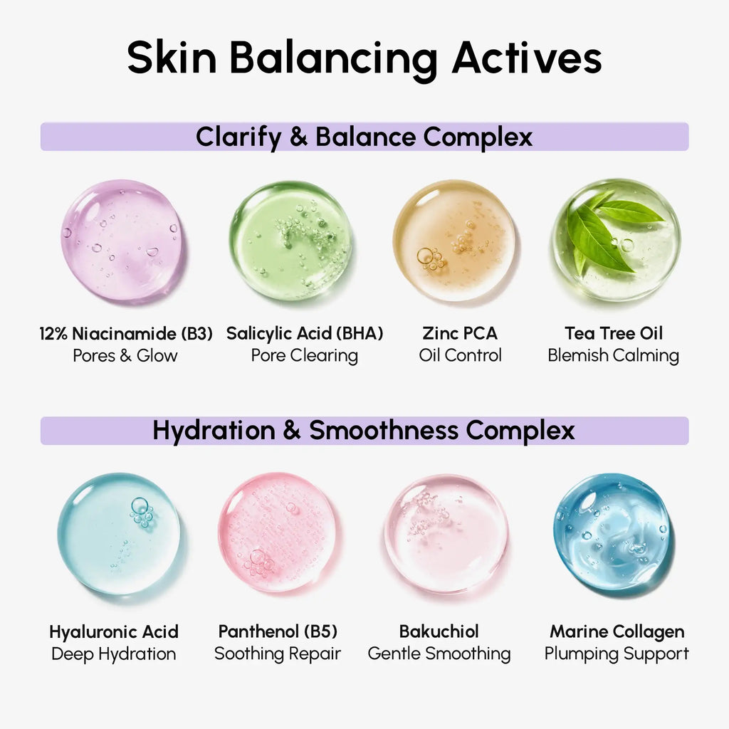 12% Niacinamide Smooth & Glow Pads moisturizing and plumping skin with hyaluronic acid and marine collagen