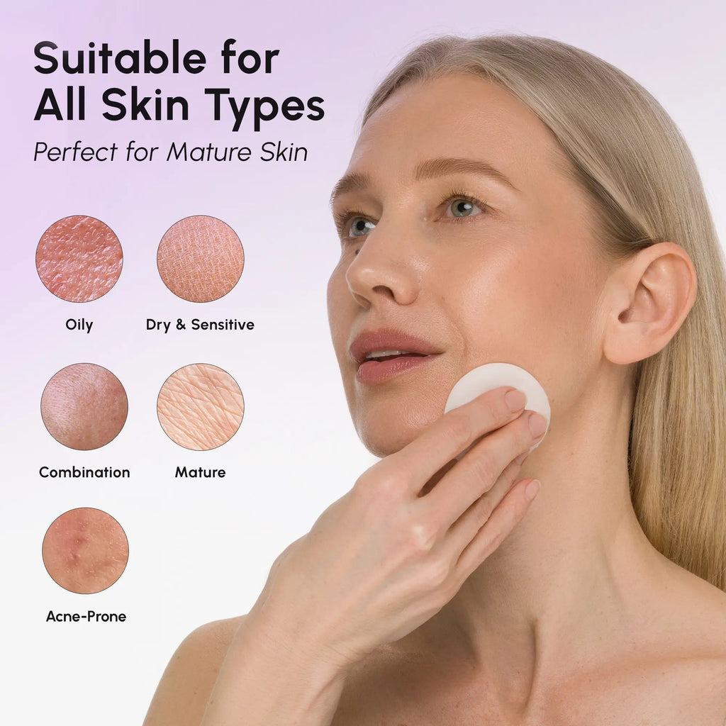 12% Niacinamide Smooth & Glow Pads moisturizing skincare with hyaluronic acid and marine collagen for firm, youthful skin
