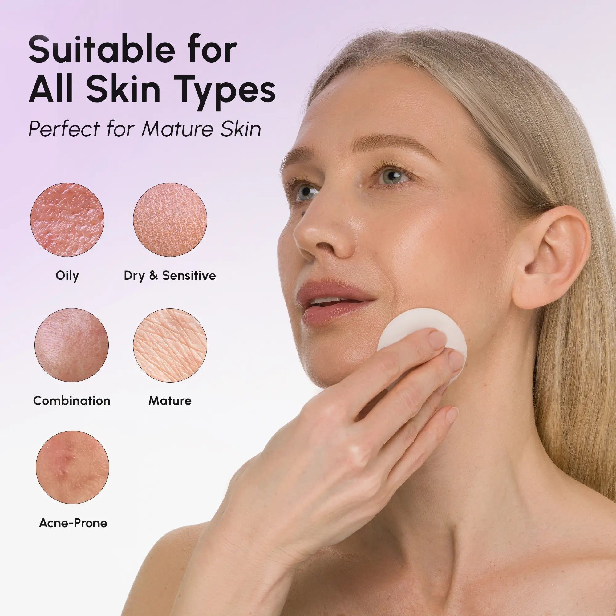 12% Niacinamide Smooth & Glow Pads moisturizing skincare with hyaluronic acid and marine collagen for firm, youthful skin