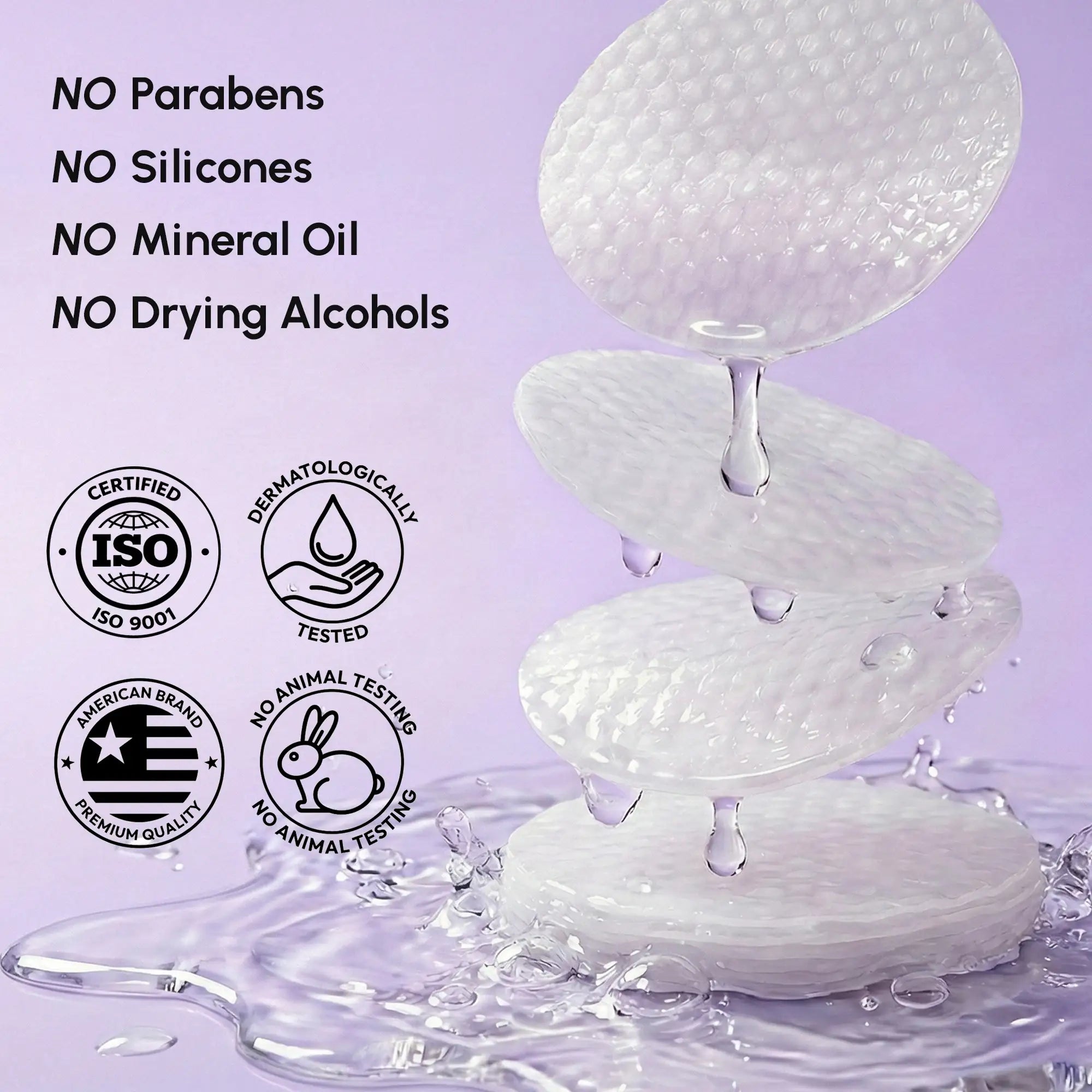 12% Niacinamide Smooth & Glow Pads moisturizing and plumping skin with hyaluronic acid and collagen