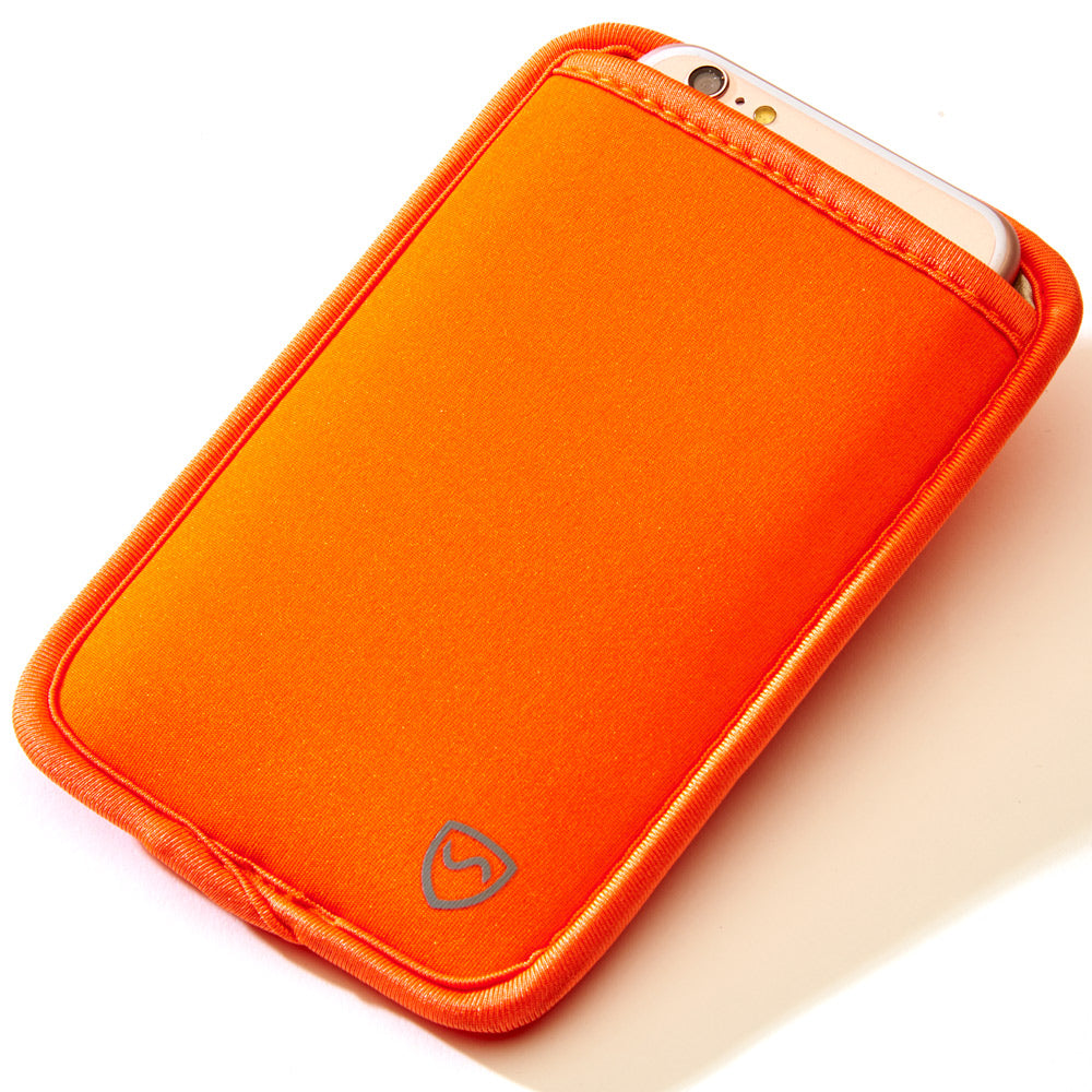 SYB Phone Pouch made with SaferBody shielding EMF radiation on rear side for safer phone carrying