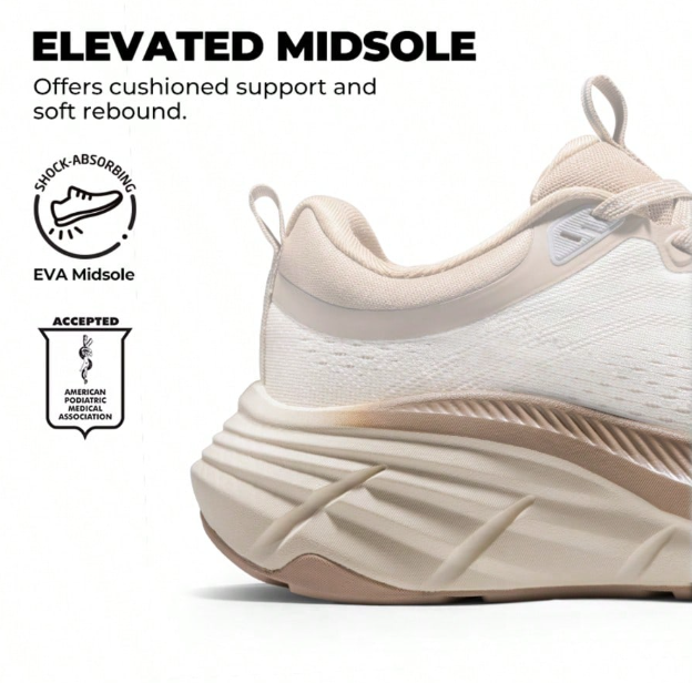Comfortable Women's Walking Shoes With Cushioning ActiveBreeze Non-Slip Running And Tennis Sneakers | Breathable Athletic Shoes For Gym Workouts