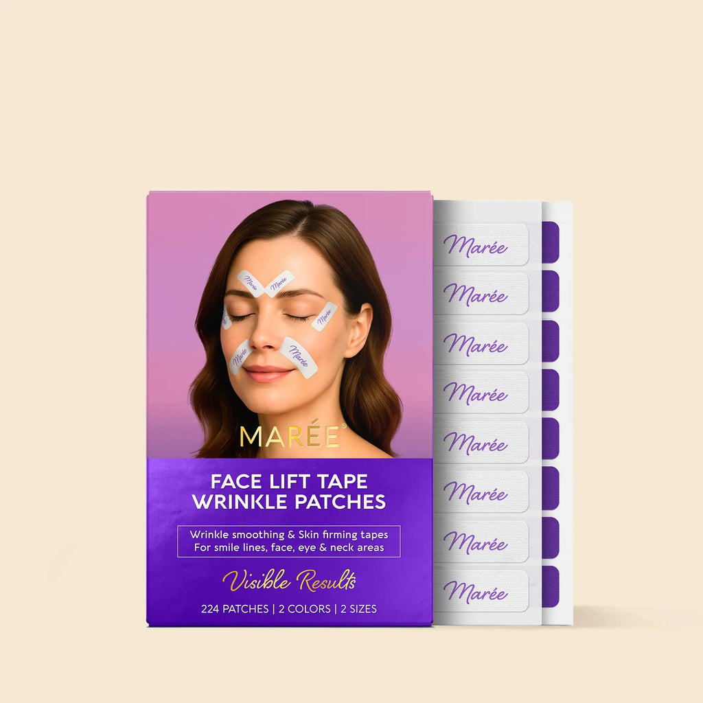 Anti-wrinkle tape patches smoothing facial wrinkles and lifting skin naturally