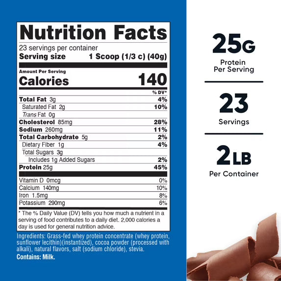 Fast Absorbing Whey Protein Isolate Powder Chocolate Post Workout Muscle by Josla
