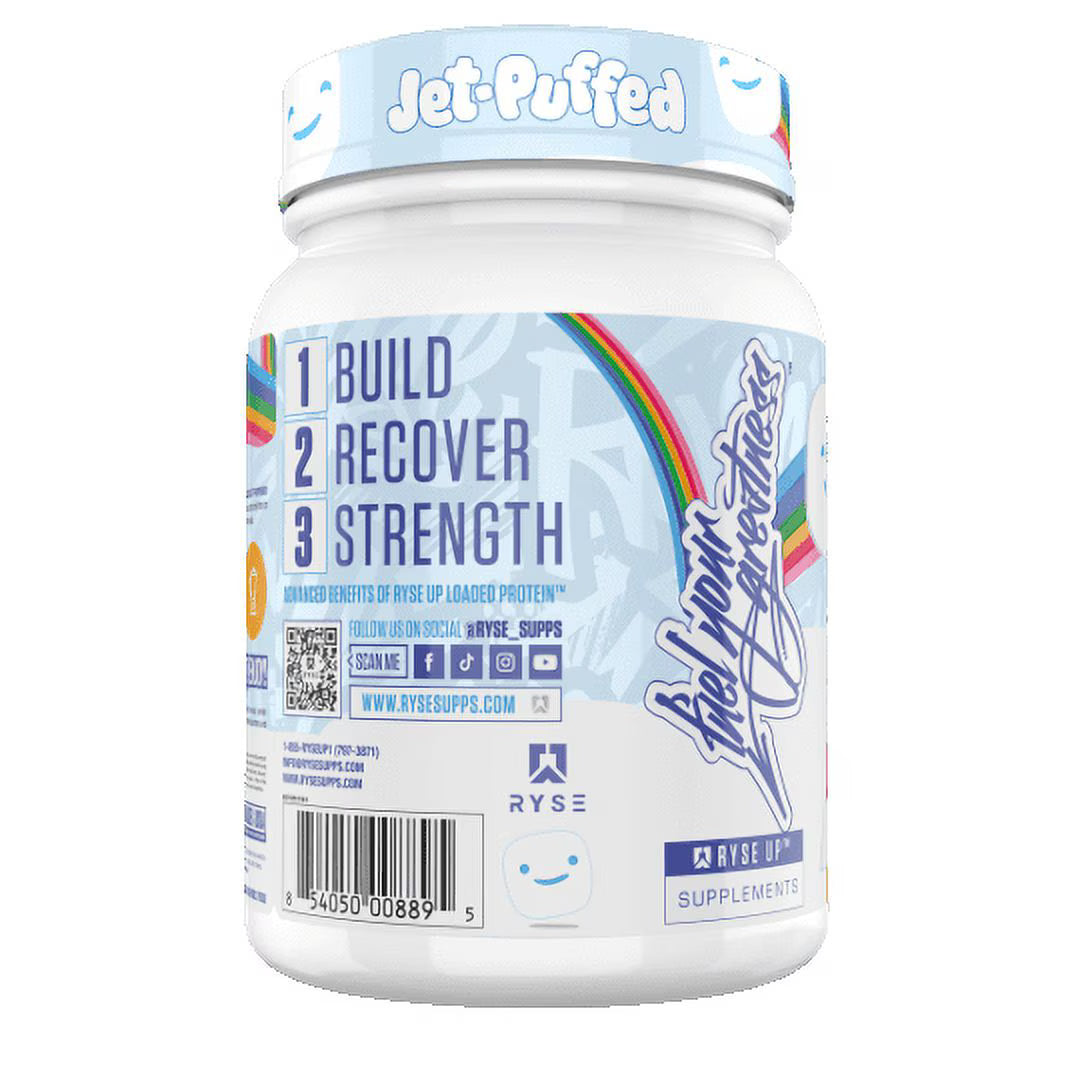 RYSE Loaded Whey Protein Isolate Zero Carb Jet Puffed Marshmallow Post Workout by Josla