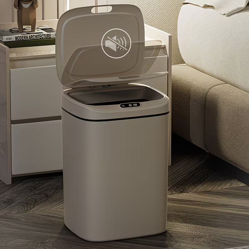 Hands-Free Smart Trash Can with Motion, Sealing Lid & Odor-Blocking Technology, Touchless Operation for /Office//Bathroom, Trash Bin (Easy Clean, Durable Design)