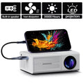 Portable Projector, Supports 1080P, USB Connection, Remote Control - Compatible With Smartphones, Tablets, Laptops, TV Sticks, 1280*720 Native Resolution, Big Screen Display | Modern Projector