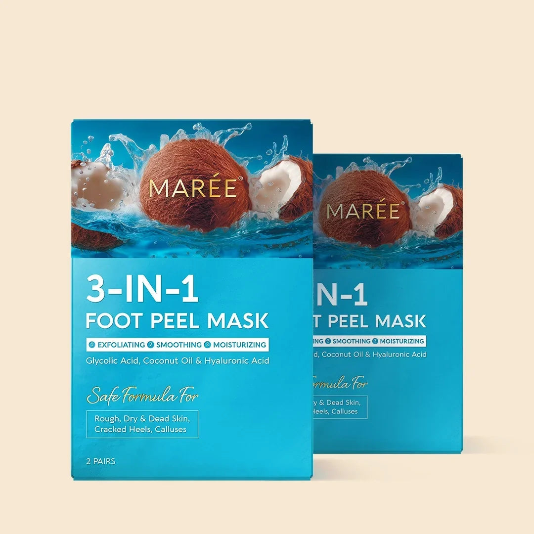 Marée® Exfoliating & Hydrating Foot Mask moisturizing peeling calluses smooth feet