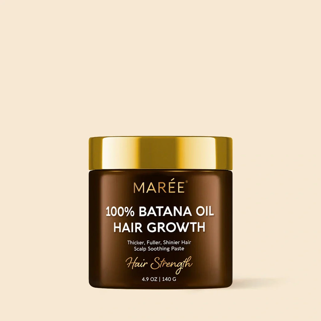 Jar of Pure Batana Hair Growth Paste with natural ingredients for healthy hair growth