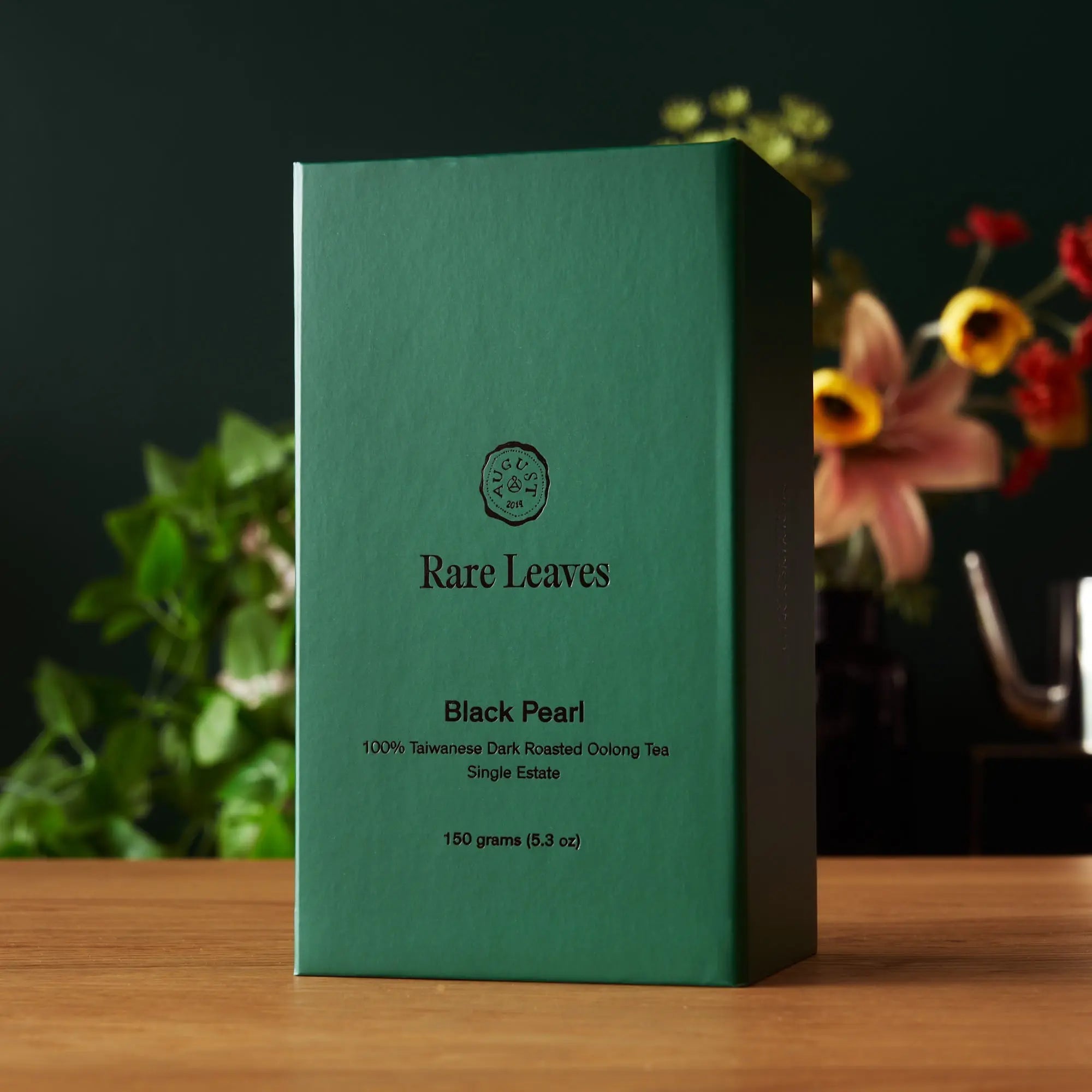 Luxury Rare Leaves teas gift set with three full-size tins in sleek aluminum caddy