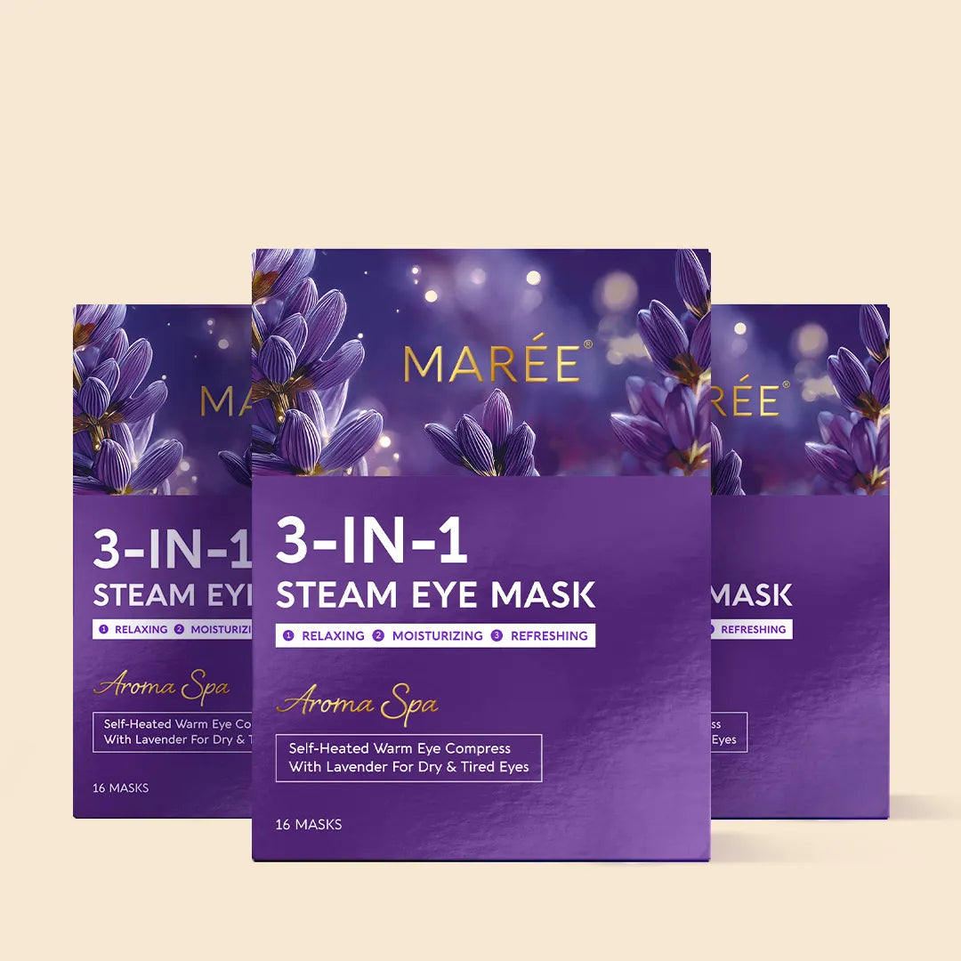 Scented Spa Steam Eye Mask with lavender for soothing eye relief and moisturizing steam therapy