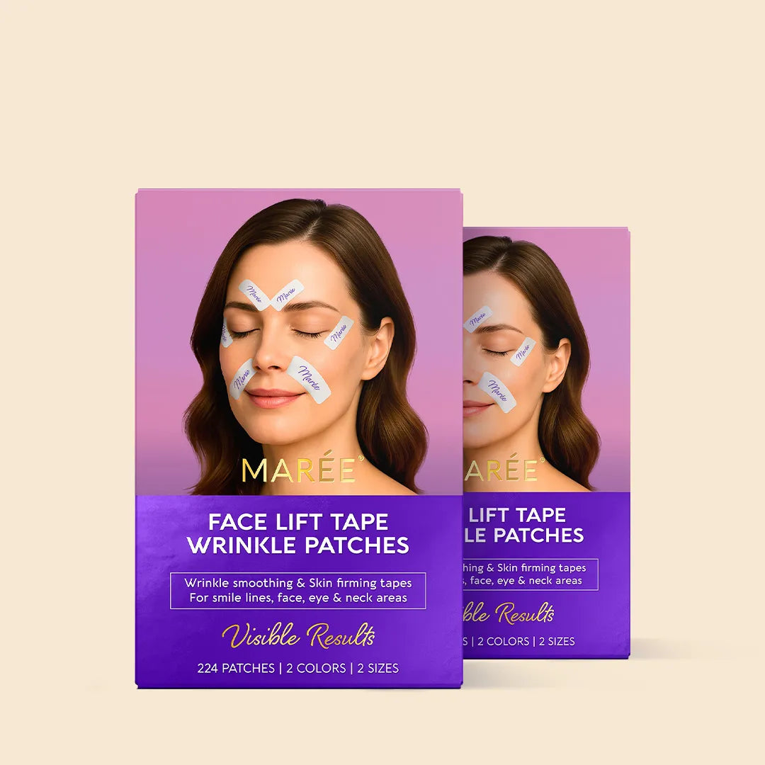 Anti-wrinkle tape patches smoothing facial wrinkles and lifting skin naturally