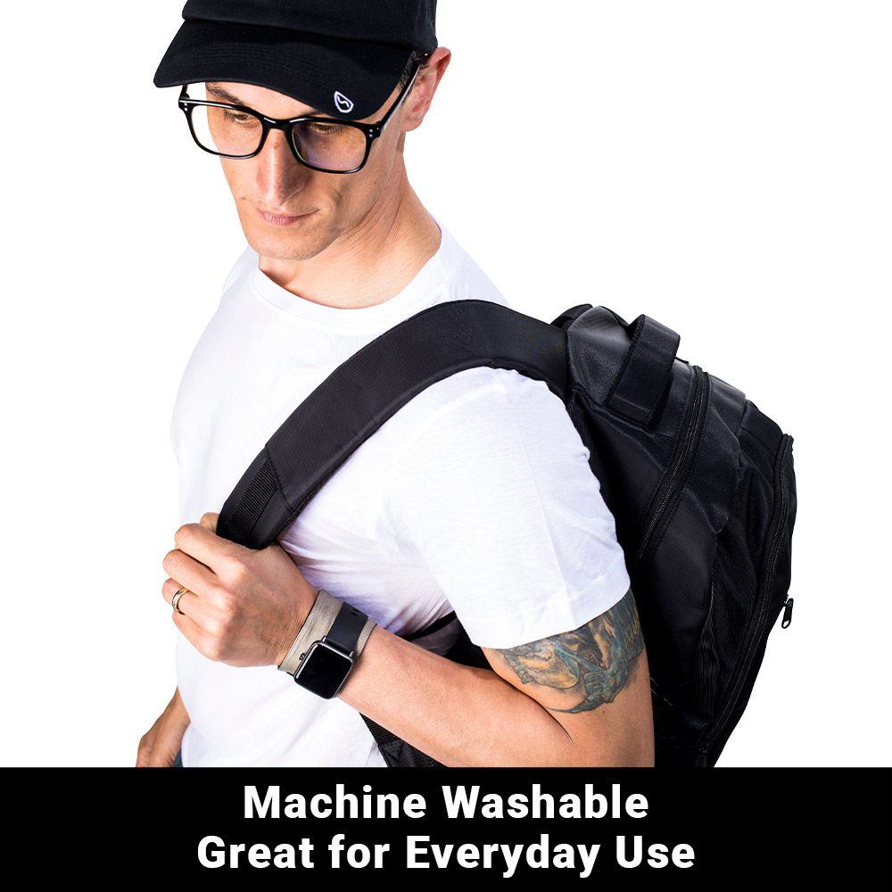 SYB Wrist Band shielding smartwatch EMF and 5G radiation with silver thread and flexible design